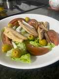 Ensalada con filete de caballa