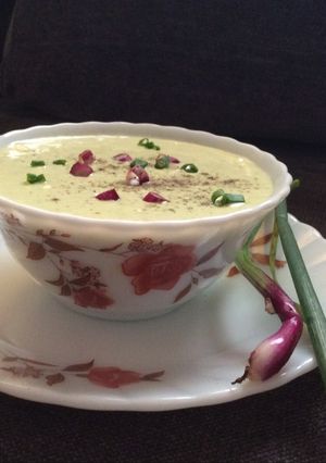 A picture of Creamy corn chowder.