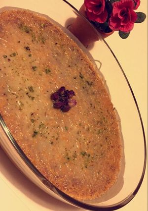 صورة لوصفة 🍰🌷 بسبوسة الشعيرية الباكستانيه 🌷🍰