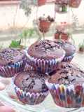 Muffins chocolatosos con chips