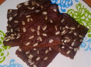 Una foto de brownies fáciles con avena