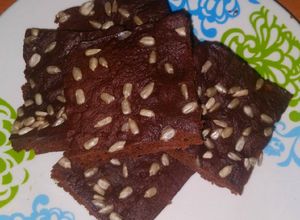 Una foto de Brownies de Avena extra fáciles en Microondas🍫Gluten Free🌰