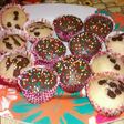 Muffins Vainilla con chips de chocolate y Muffins de chocolate