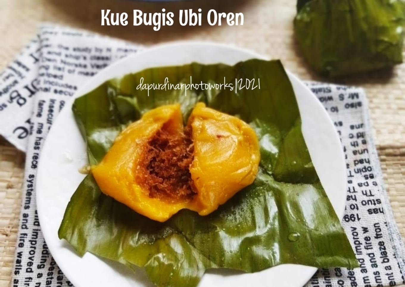 Kue Bugis Ubi Oren isi unti Kelapa