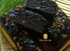 Gambar Kek Pisang Coklat Walnut
