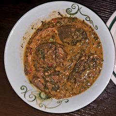 A picture of Ofe Onugbu (Bitterleaf soup).