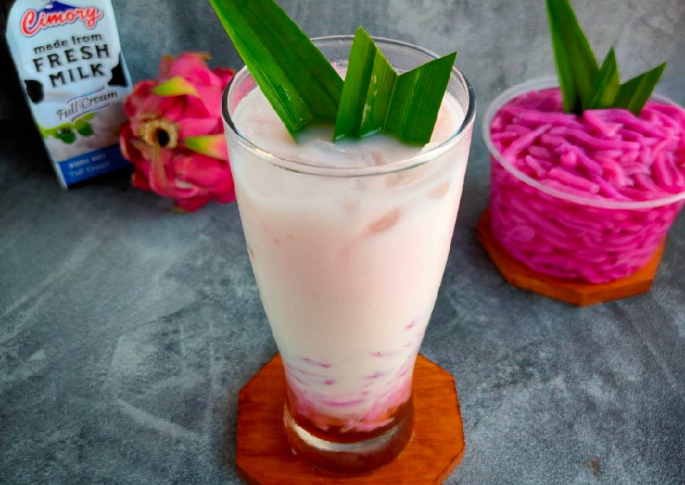 Es Cendol Susu Buah Naga