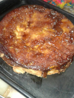 Una foto de Torta de manzana invertida