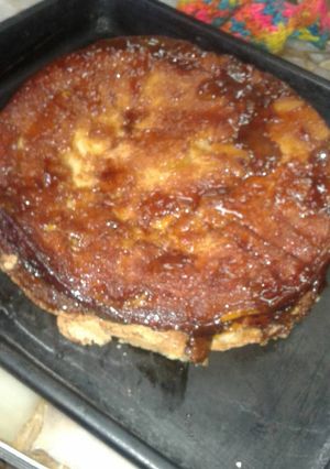 Una foto de Torta de manzana invertida