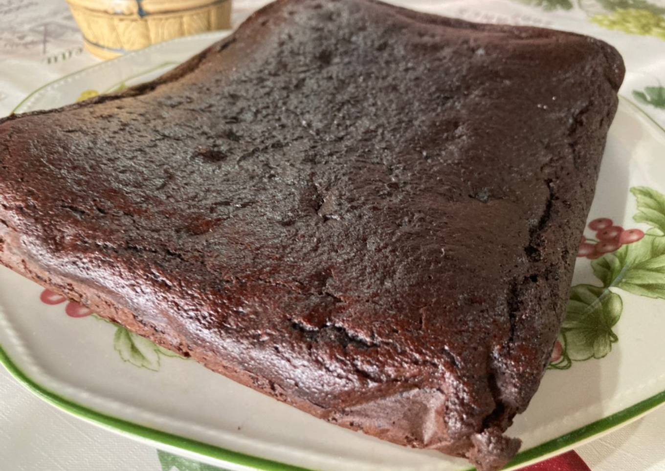 Brownie de plátano con nueces