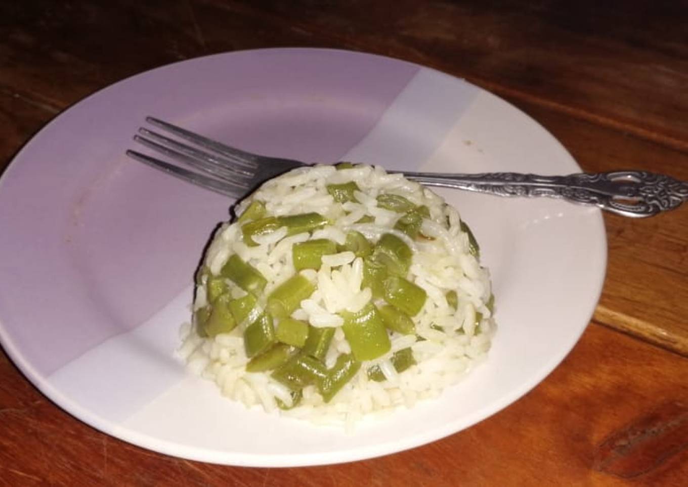 Arroz con ejotes...🇸🇻