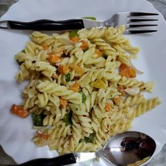White sauce pasta A picture of White sauce pasta.