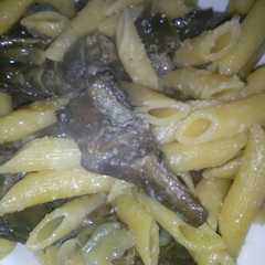 A picture of Penne con carciofi.
