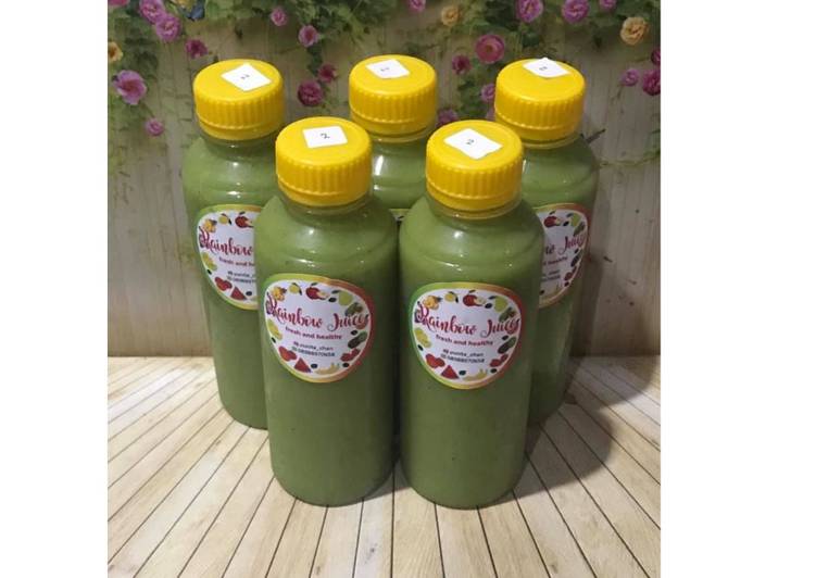 Langkah Mudah untuk Menyiapkan Diet Juice Mango Kale Avocado Kiwi Anti Gagal