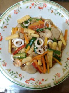 Foto resep Oseng putren (baby corn) seafood meriah