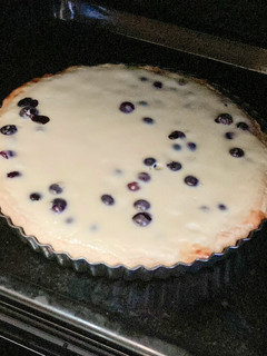 Una foto de Kuchen de Arándanos