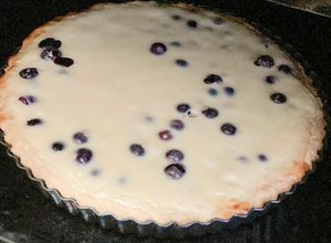 Una foto de Kuchen de Arándanos