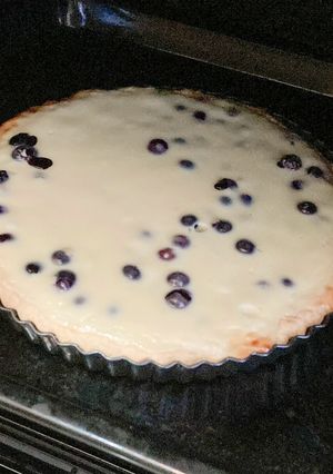 Una foto de Kuchen de Arándanos