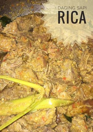 Foto resep Daging sapi rica