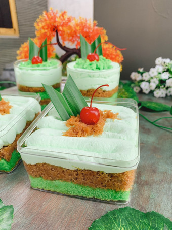 Resep Dessert Box Klepon Cake yang Enak Banget