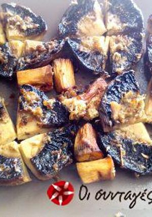 A picture of Grilled mushrooms.