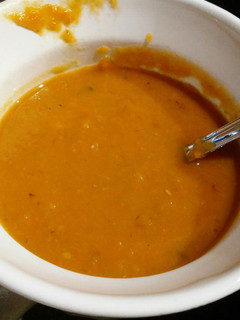 A picture of Roasted carrot soup.
