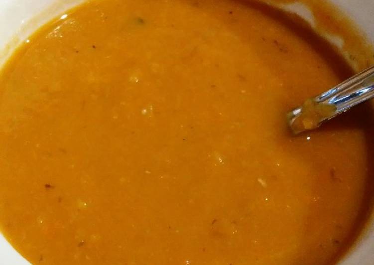Steps to Make Homemade Roasted carrot soup