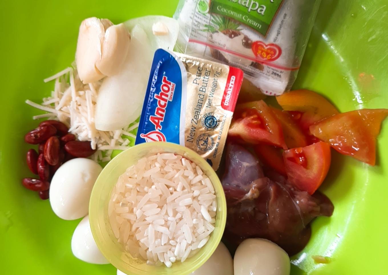MPASI 7 Bln : Nasi Hati Telur