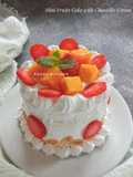 Mini Fruit Cake with Chantilly Cream