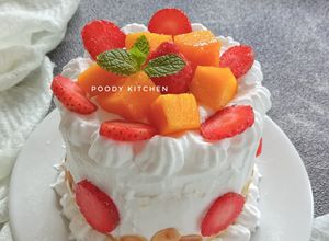 Foto resep Mini Fruit Cake with Chantilly Cream