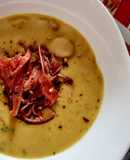 Frijol🫘BLANCO🥩con Jamón Serrano y Chorizo Santarrosano...!😜
