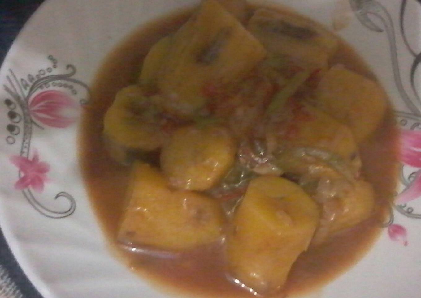 Boiled bananas