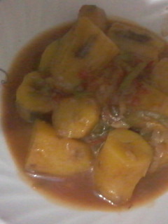 A picture of Boiled bananas.
