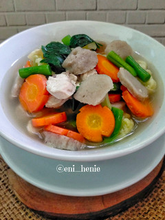 Foto resep 345. Sup Sayuran Ayam dan Bakso