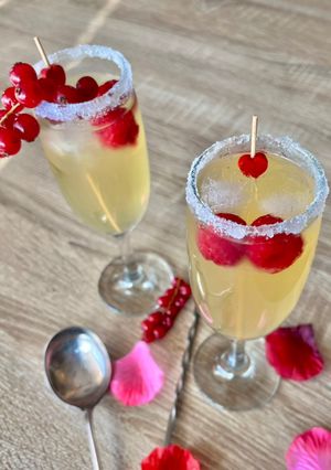 Une photo de Soupe angevine - cocktail saint Valentin