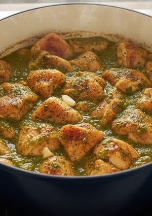 Foto principal de Pollo en salsa verde con almendras