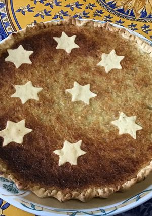 Une photo de Tarte bananes noix de coco