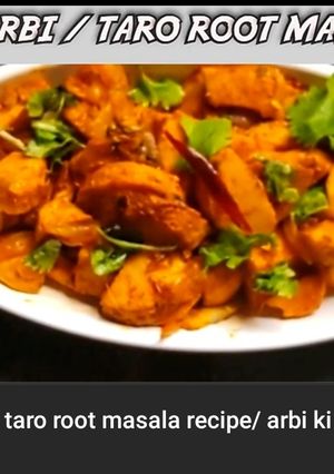 A picture of ARBI MASALA/TARO ROOT MASALA RECIPE.