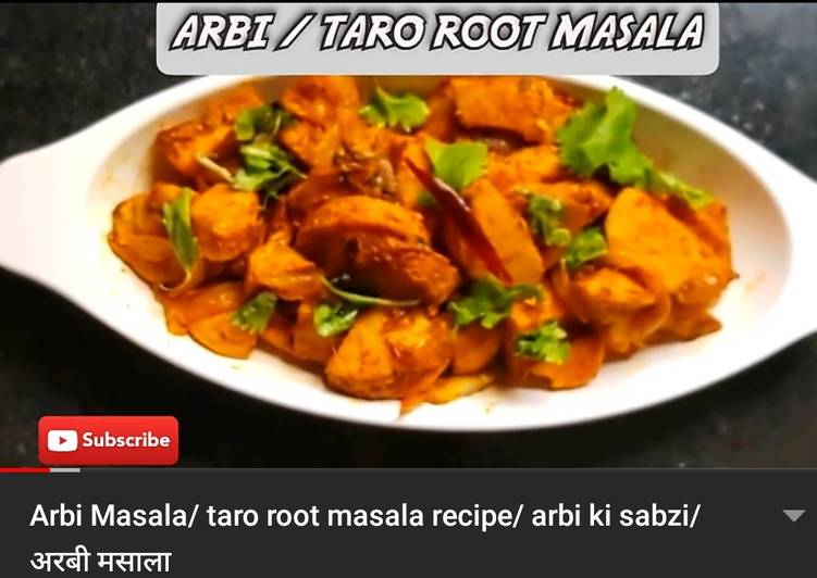 Steps to Make Any-night-of-the-week ARBI MASALA/TARO ROOT MASALA RECIPE