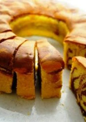 Foto resep Cake Marmer Cokelat rasa Lemon