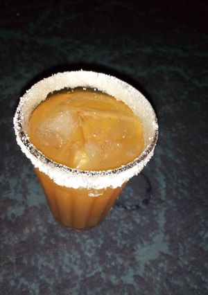 A picture of Lemon Goruba(Doumpalm lemonade).