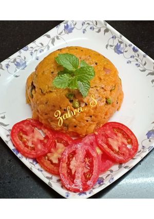 A picture of Tomato Upma.