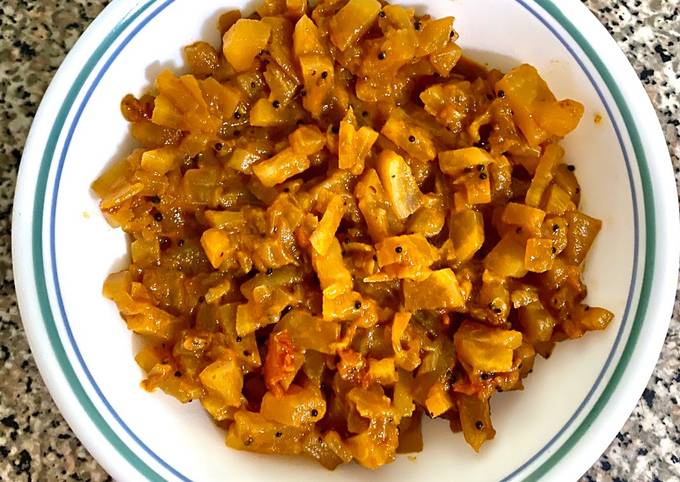 Easiest Way to Make Any-night-of-the-week Mullangi poriyal (Radish curry)