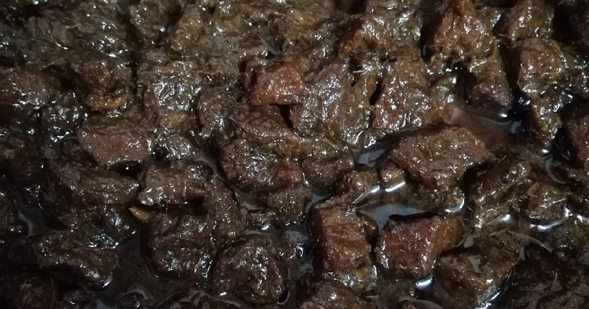 Resipi Daging Dendeng Pressure Cooker RT oleh Misra Bakri 