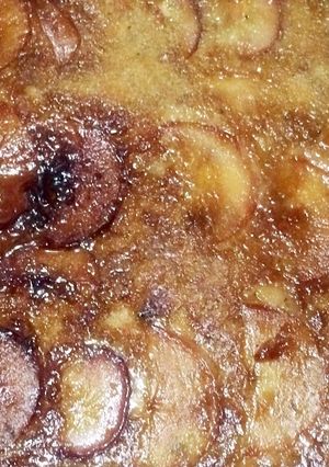 Una foto de Budín de manzana