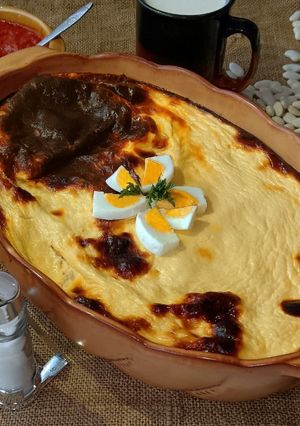 Babmuszaka (rakott bab) recept fotója