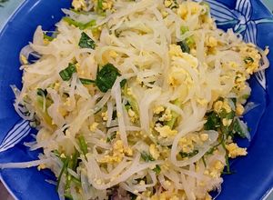 Hình của món Củ cải xào trứng gà.