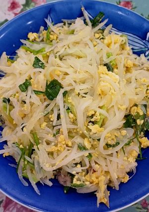 Hình của món Củ cải xào trứng gà.
