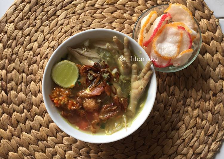 Cara Gampang Membuat Soto Ayam Ceker, Bikin Ngiler