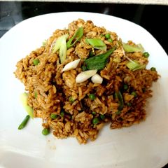 A picture of My Special Chicken & Egg Fried Rice 😃.